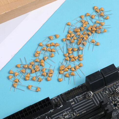 100PCS 0.1uF 104 100nF Ceramic Capacitors, Multilayer Monolithic Ceramic Capacitor Ceramics Disc Capacitors (5.08mm) in Kuwait