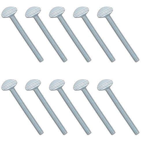 10PCS Carbon Steel Wing Screws 1/4-20 x 2-1/2 Thumb Screws Flat Screws Fully Threaded Zinc Plated Racket Screws for Panels Furniture Lampshades Musical Instruments in Kuwait