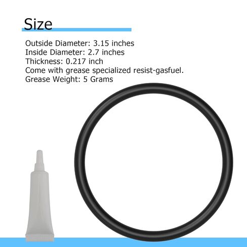 3043B O-Ring Compatible with VP Racing Fuel 3042 Gas Can Utility Jug Cap Seal Gasket with 5 Gram Grease, 10 Pack in Kuwait