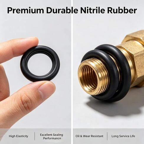 O Ring Assortment Kit, 200PCS 15 Sizes Nitrile Rubber O Ring Kit, Faucet Washers Assorted Set for Plumbing Automotive Repair Home Owner Essentials in Kuwait