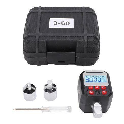Generic محول عزم الدوران الرقمي، نطاق 1/2 بوصة 3 إلى 60 نانومتر مع شاشة LCD ملونة وتنبيه ذكي، لمهام الصيانة والتجميع التلقائي، محول مفتاح عزم الدوران الرقمي للسيارات in Kuwait