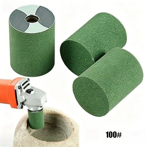 حجر الطحن، عجلة جلخ أسطوانية بحبيبات 100، حجر طحن مثبت 40 × 50 مم لمطاحن الزوايا in Kuwait