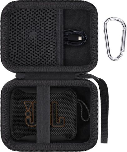 حافظة متوافقة مع مكبر الصوت JBL Go 5/Go 4 المحمول للغاية المقاوم للماء (جراب أسود) in Kuwait