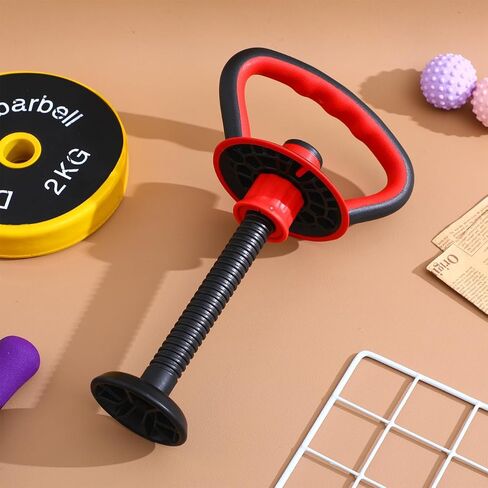 Kisangel Adjustable Kettlebell Handle with Base Nut for 40 Lb Weight Plates Anti-Slip Grip Attachment for Strength Training and Full Body Workouts at Home or Office in Kuwait