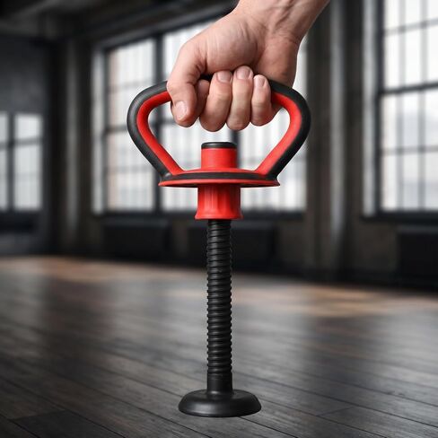 Kisangel Adjustable Kettlebell Handle with Base Nut for 40 Lb Weight Plates Anti-Slip Grip Attachment for Strength Training and Full Body Workouts at Home or Office in Kuwait