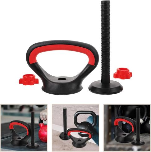 مقبض Kettlebell قابل للتعديل من UPKOCH لألواح الوزن، مرفق مقبض محول الدمبل لتدريب القوة في صالة الألعاب الرياضية المنزلية، معدات تمرين قابلة للتحميل in Kuwait