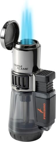 Firebird by Colibri Afterburner Triple Torch Cigar and Cigarette Lighter Warranty Black in Kuwait