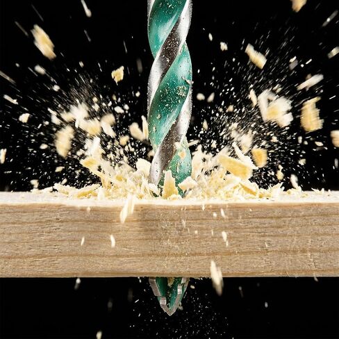 GRENPRO 8PCS Serrated Masonry Drill Bit Set, Hex Shank YG6X Carbide, 5/32" to 1/2" Industrial-Grade Eccentric Drill Bits for Concrete, Tile, Glass, Brick, Ceramic, Plastic, Wood, DIY & Home, Green in Kuwait