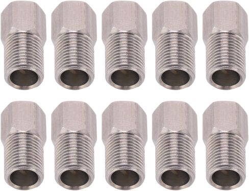 10pcs 8mm Stainless Steel Hydraulic Brake Hose Compression Nuts for Mountain Bike Hydraulic Brake Systems in Kuwait
