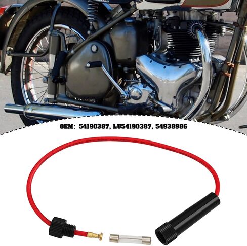 2 Pcs Motorcycle 20A Fuse Tube Holder 54190387 LU54190387 Compatible with Triumph Compatible with BSA in Kuwait