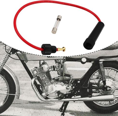 2 Pcs Motorcycle 20A Fuse Tube Holder 54190387 LU54190387 Compatible with Triumph Compatible with BSA in Kuwait