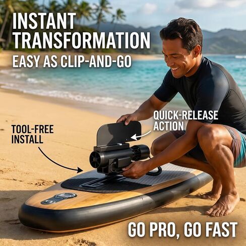 SUP Paddleboard Mount for Subnado Underwater Scooter, Integrated Electric Power Assist Bracket for Surfboards & Kayaks, Quick Release Mounting Adapter, Durable & Secure Board Attachment in Kuwait
