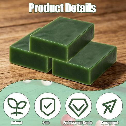 Bees Wax Bar for Pool Table, 3oz/85g Durable Billiard Table Wax Billiards Accessories for Repair Slate Seams Filling Screw Holes and Gaps Game Room Restoration, Easy Apply(Green) in Kuwait