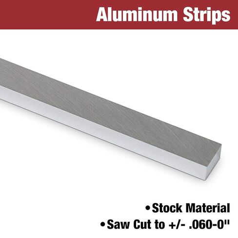 TCI Precision Metals 5052 شرائح ألومنيوم .125 بوصة سميكة × 1.000 بوصة × 12.000 بوصة in Kuwait