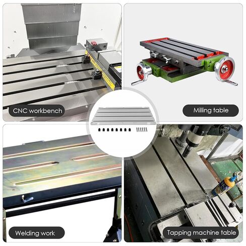 20" x 8" x 0.8" Aluminum T-Slot Plate, T-Slotted Fixture Table in Kuwait