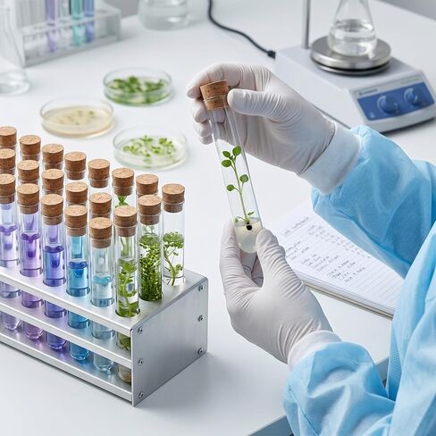 20Pcs Clear Plastic Test Tubes with Cork Stoppers Transparent Test Tube Set Clear Vials with Seal Cap Container Multi-Purpose for Bath Salt Candy Beads Powder Party Favors Lab Storage in Kuwait