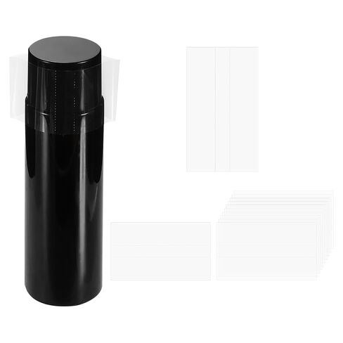 uxcell 200Pcs Heat Shrink Wrap Bands, 30x39mm(1.2x1.5 Inch) PVC Clear Perforated Shrink Bands, Seal Container for Bottles, Jars, Lip Gloss Tubes, Cans and Tins Fit Cap Diameter 0.8"-0.9" in Saudi Arabia