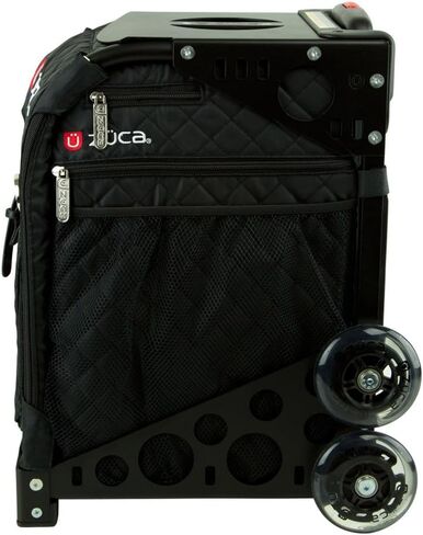 ZUCA Sport Insert أسود مبطن مع أحجار الراين، عجلات غير وامضة، إطار رياضي in Kuwait
