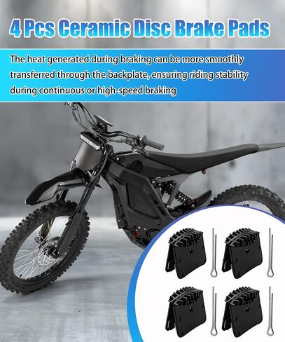 4 أزواج من مكابح الأقراص السيراميكية مناسبة لـ Surron LBX Light Bee X S Talaria Sting MX3 MX4 XXX Segway X260 X160 الدراجة الترابية الكهربائية Sur-Ron Shimano H03C in Kuwait