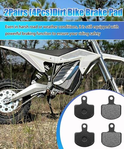 2Pairs E-Bike Brake Pad Fits for ETM RTR Lite Electric Dirt Bike Replacement Parts in Kuwait