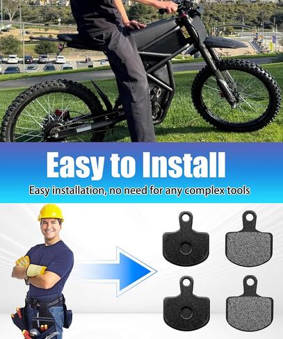 2Pairs E-Bike Brake Pad Fits for ETM RTR Lite Electric Dirt Bike Replacement Parts in Kuwait