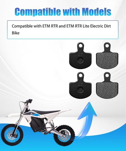 Electric Dirt Bike Brake Pad Fits For ETM RTR Lite E-Bike Replacement accessories in Kuwait