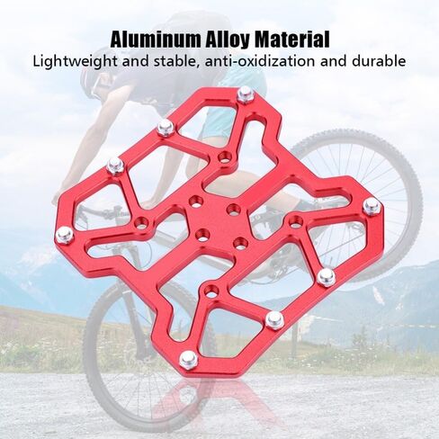 1 Pair Aluminum Alloy Bike Clipless Pedal Adapters to Universal Platform Pedal Converter for Mountain & Road Bikes in Kuwait