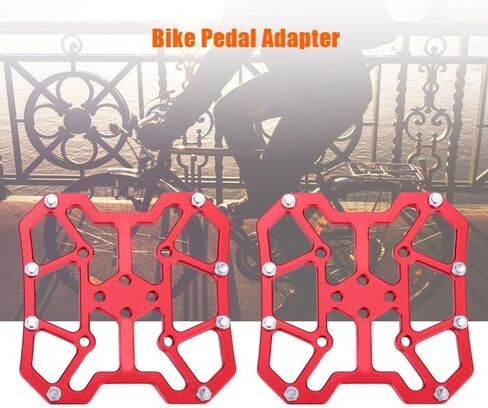 1 Pair Aluminum Alloy Bike Clipless Pedal Adapters to Universal Platform Pedal Converter for Mountain & Road Bikes in Kuwait