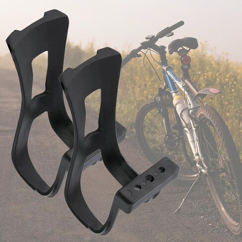 BIBABLYKE Bicycles Pedal Half Clip Road Bike Strapless Toe Pedal Clip Mountain Bike Cycling Pedals Toe Clip Cycling Accessories in Kuwait