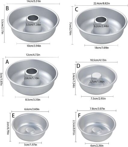 Nonstick Pan for Custard Chiffons Commercial Essential Baking Tool Aluminum Baking for Dessert in Saudi Arabia