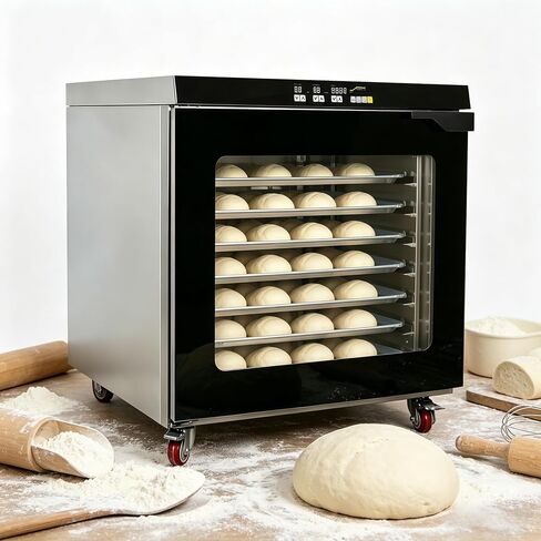 Kolice Commercial Baking Proofer Cabinet 8 Trays 18''x26'' Sheet Pans, Bread Proofer 280L, Stainless Steel Dough Fermentation Machine with Humidity and Temperature Control in Kuwait