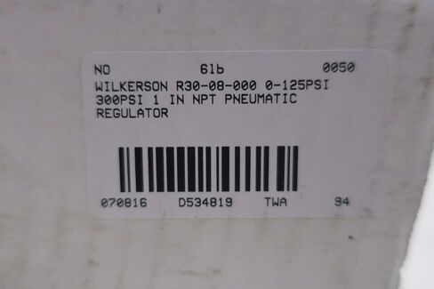 NEW WILKERSON R30-08-000 0-125PSI 300PSI 1 IN NPT PNEUMATIC REGULATOR D534819 in Kuwait