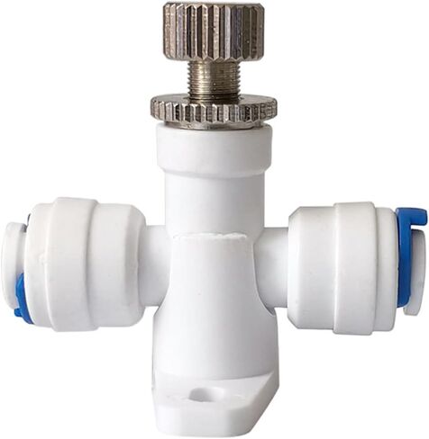 1 Needle Valve 1/4" Adjustable Precision Water Pressure Regulator Water Flow Control Regulator Pressure Reducer Restrictor Waterflow Speed Controller for RO System Hose Connector Fitting in Kuwait