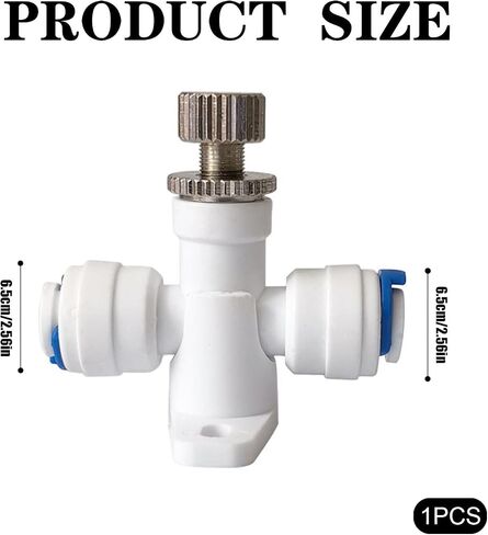 1 Needle Valve 1/4" Adjustable Precision Water Pressure Regulator Water Flow Control Regulator Pressure Reducer Restrictor Waterflow Speed Controller for RO System Hose Connector Fitting in Kuwait
