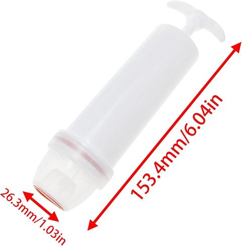 Lovelysp 1PCS White Manual pump Storage bag vacuum pump Travel vacuum pump Portable 6.1×1.88 inches For clothes and food in Kuwait