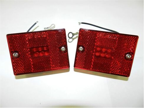 (2) Mcl-36rb Trailer Truck 6 LED Red Clearance Side Marker Light Utility boat Sealed in Kuwait