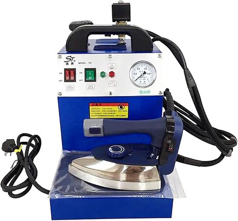 1600 W Industrial Steam Iron,220v Electric Iron Boiler, Professional Ironing Station, With Pressure Gauge, for Curtain Shops - Commercial Ironing in Kuwait