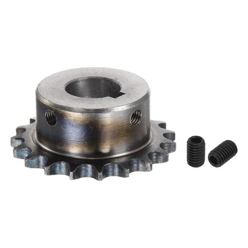 uxcell ISO/DIN 06B-1 Roller Chain Sprocket B Type 20mm Bore, 3/8" Pitch, A3-Steel Single Strand Roller Sprocket Hardened 19 Tooth in Saudi Arabia