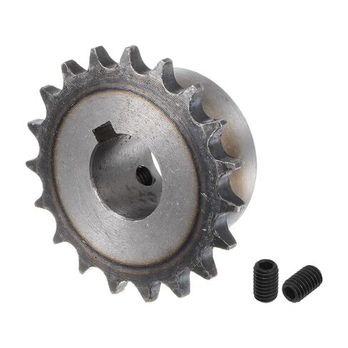 uxcell ISO/DIN 06B-1 Roller Chain Sprocket B Type 20mm Bore, 3/8" Pitch, A3-Steel Single Strand Roller Sprocket Hardened 19 Tooth in Saudi Arabia