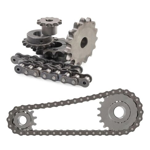 uxcell ISO/DIN 06B-1 Roller Chain Sprocket B Type 20mm Bore, 3/8" Pitch, A3-Steel Single Strand Roller Sprocket Hardened 19 Tooth in Saudi Arabia