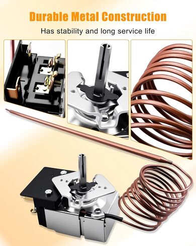 ترقية SA-465-36 استبدال التحكم في ترموستات الشواية الكهربائية مناسب لـ Star Max Griddle 2T-Z5958 MFG 2T-Z5958 MFG Z5958 AllPoints 46-1368، درجة الحرارة 100-450F in Kuwait