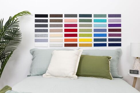 Felt Right Full 42-Color Felt Wall Tile Sample Kit, 2"x8" Beveled PET Acoustic Felt Swatches, Color and Texture Samples for Wall Panels, Pinnable, Renter Friendly, Made from 50% Recycled Material in Kuwait