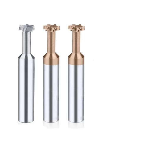 كربيد T فتحة قاطعة المطحنة أدوات CNC معدن الألومنيوم الصلب بالقطع التنغستن T-الأخدود المطاحن 1 قطعة (المغلف_D4X50L) in Kuwait