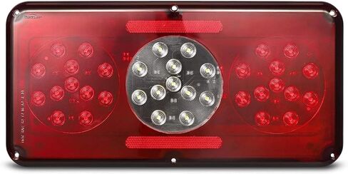 GTCV-0424066603 Rectangular Triple LED Trailer Tail Light Red RV Camper Motorhome in Kuwait