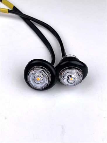 (2) MCL10ACKB CLEAR 3/4 "AMBER 1 LED علامة التخليص رصاصة مقطورة علامة الضوء Optronic in Kuwait
