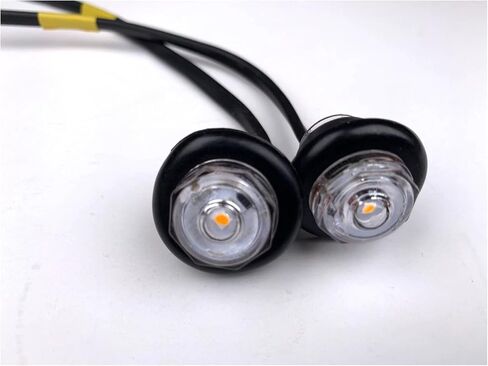 (2) MCL10ACKB CLEAR 3/4 "AMBER 1 LED علامة التخليص رصاصة مقطورة علامة الضوء Optronic in Kuwait