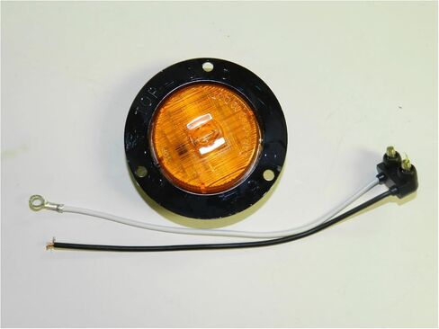 1 pack MCL-52AB AMBER 5 LED Light Truck Trailer 2" round,Flange mount Clearance, marker in Kuwait