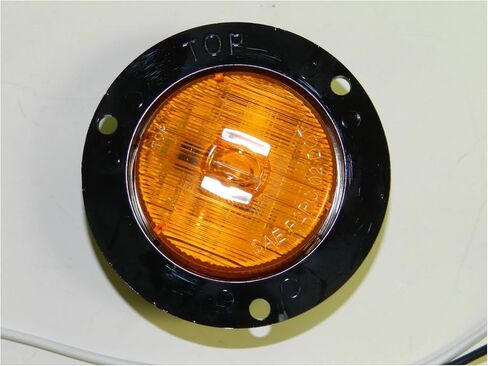1 pack MCL-52AB AMBER 5 LED Light Truck Trailer 2" round,Flange mount Clearance, marker in Kuwait