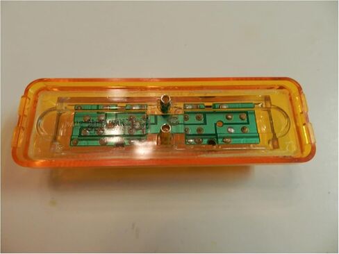 2 حزمة MCL61AB LED Light 1x4 سطح جبل مع قاعدة العنبر علامة التخليص مقطورة Optronics in Kuwait