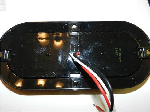2 pack STL78RB Trailer truck Red LED Surface Mount 6" Oval Stop Turn Tail Light Sealed in Kuwait